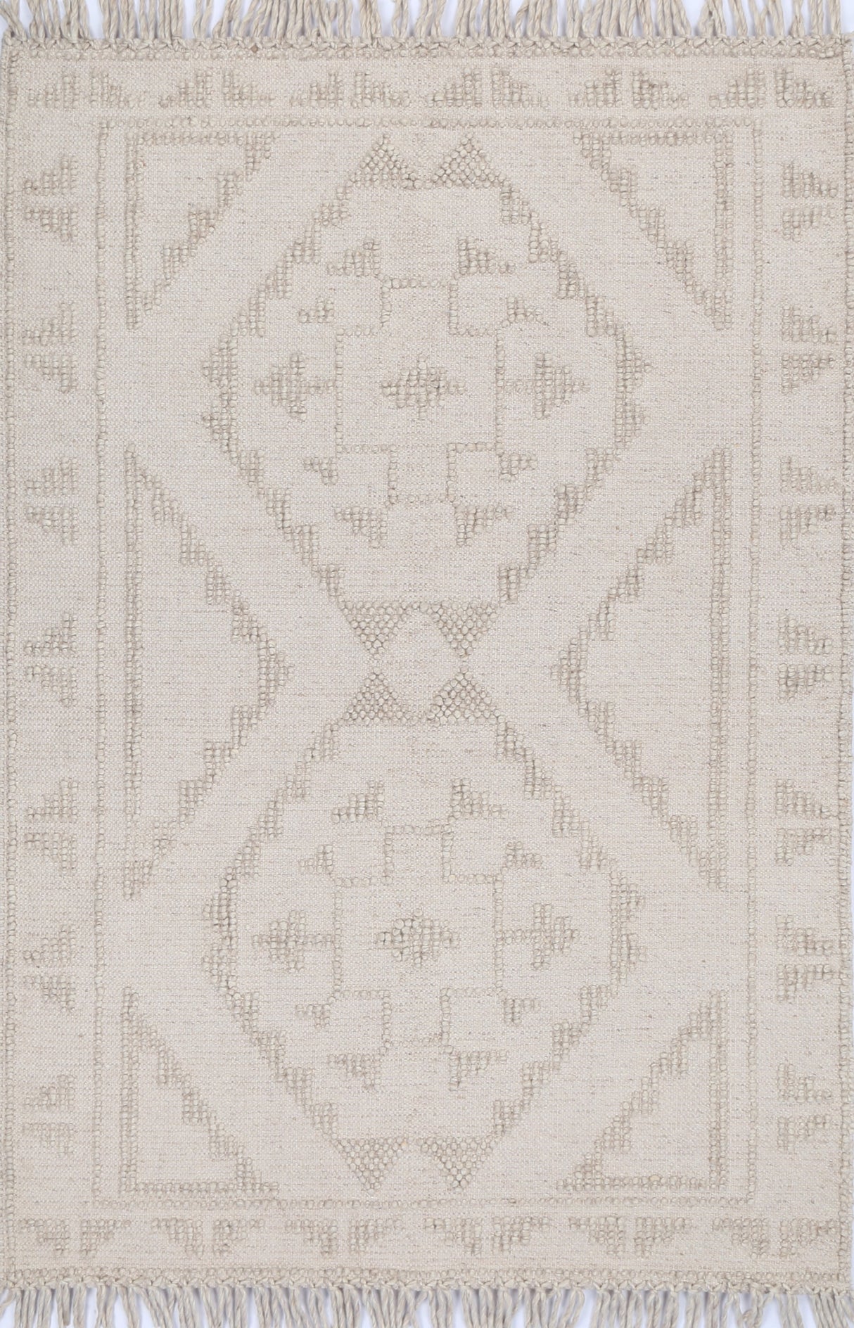 Diego Ornamental Brown Wool Rug - DIEG03