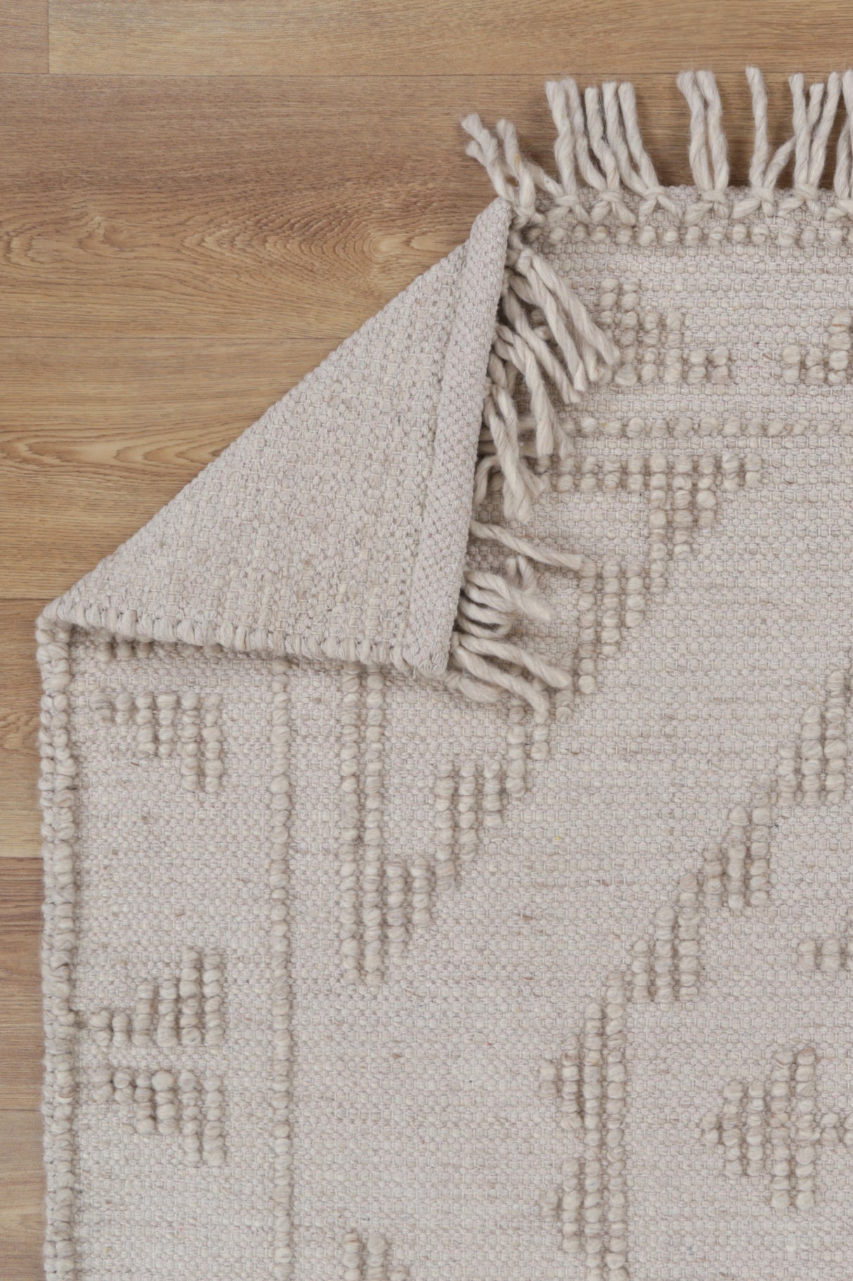 Diego Ornamental Brown Wool Rug - DIEG03