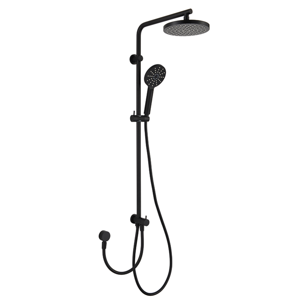 Mica Dual Shower Rail - RetroFit (Black)- Clearance