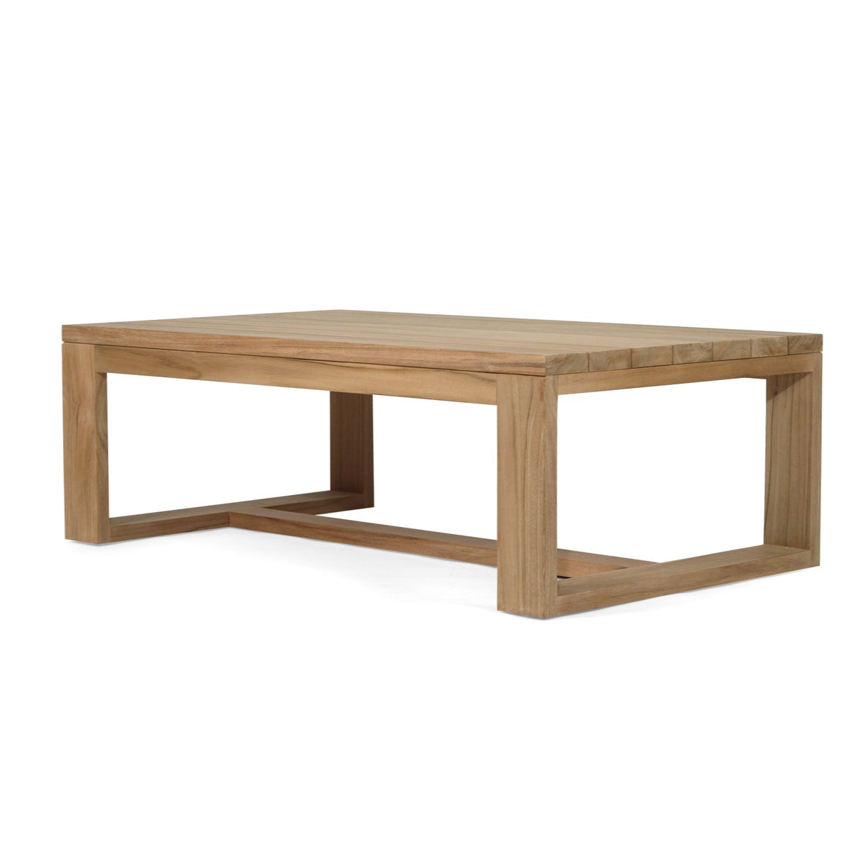 Duo Island Outdoor Teak Coffee Table – High - 0.40m