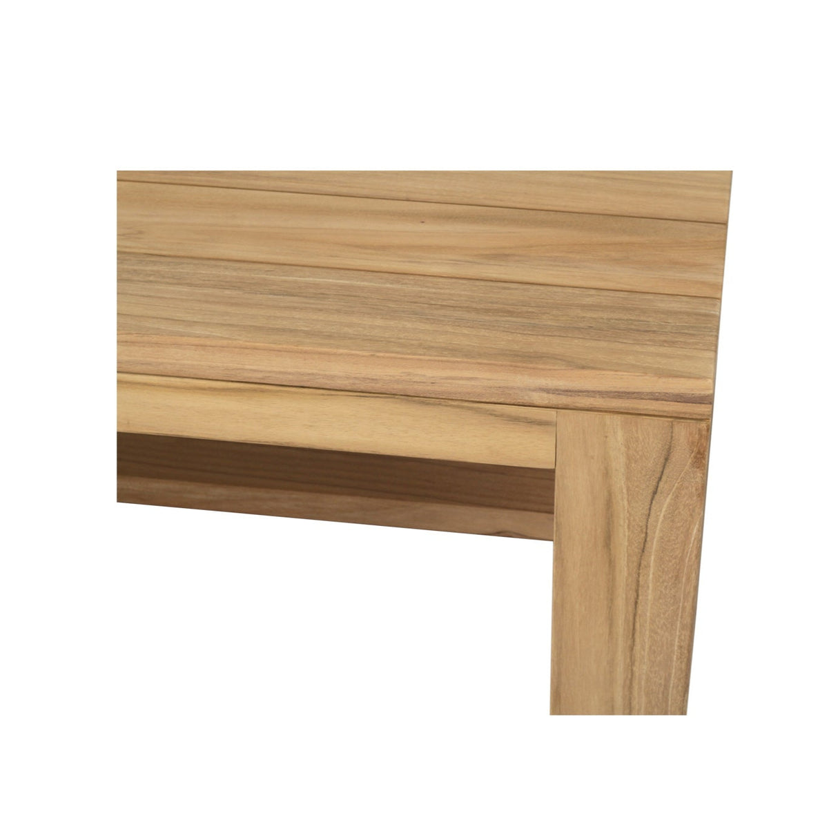 Duo Island Outdoor Teak Coffee Table – High - 0.40m