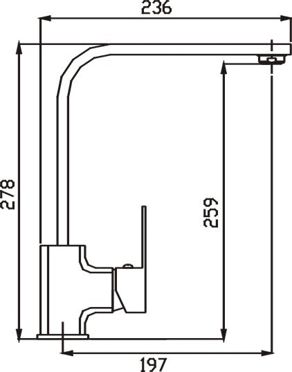 Elegant Sink Mixer (Black)