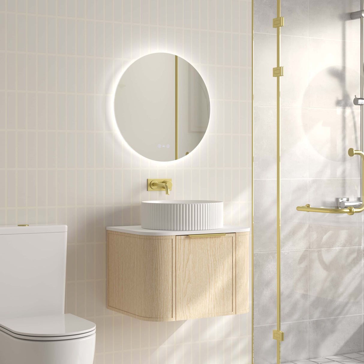 ELVA Wall Hung Vanity Natural Oak