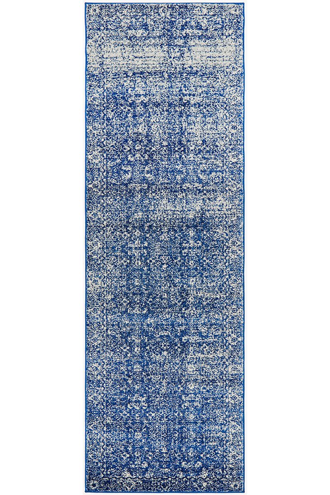Evoke Oasis Navy Transitional Runner Rug