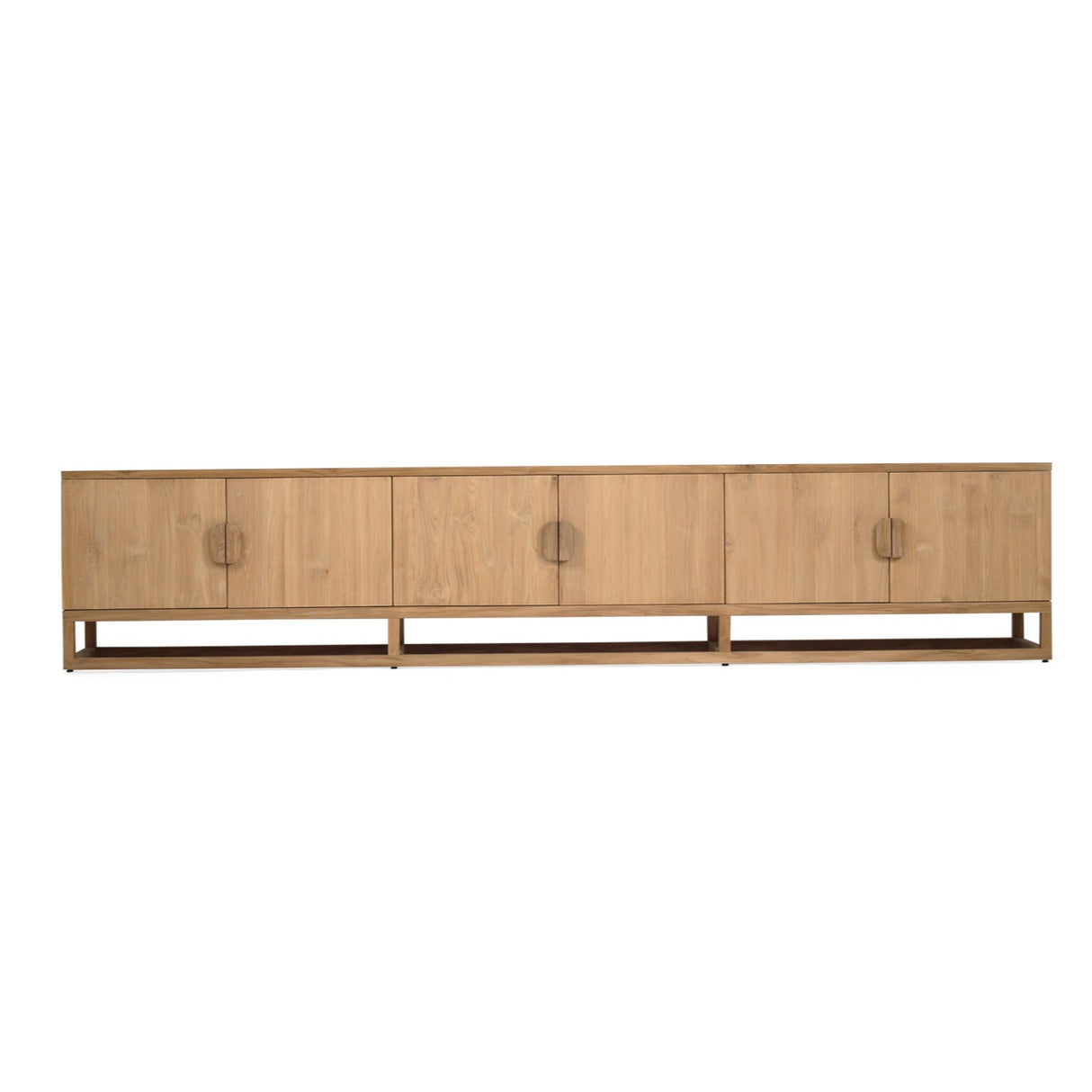 Eden Teak Wood Entertainment Unit – 3m