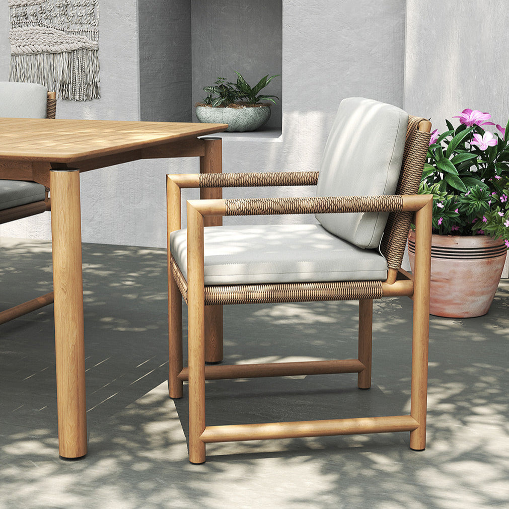 Elara Outpost Teak Dining Armchair