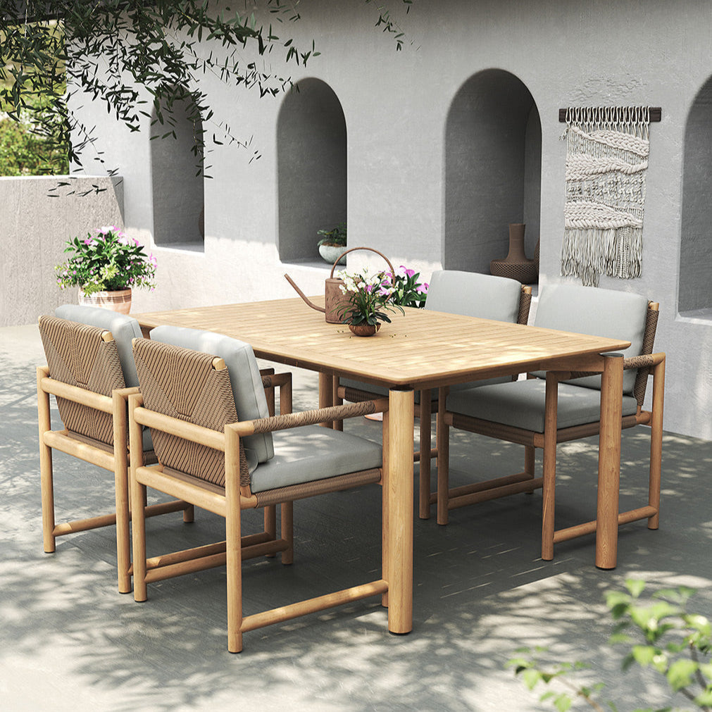 Elara Outpost Teak Dining Armchair