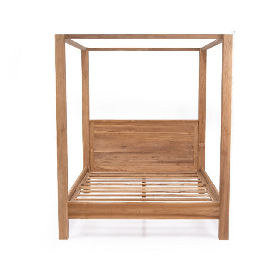 Elara Teak Four Post Bed - King - 1.94m