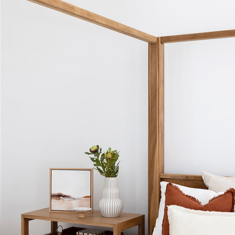 Elara Teak Four Post Bed - King - 1.94m