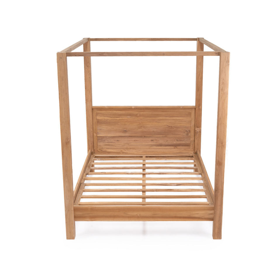 Elara Teak Four Post Bed - King - 1.94m