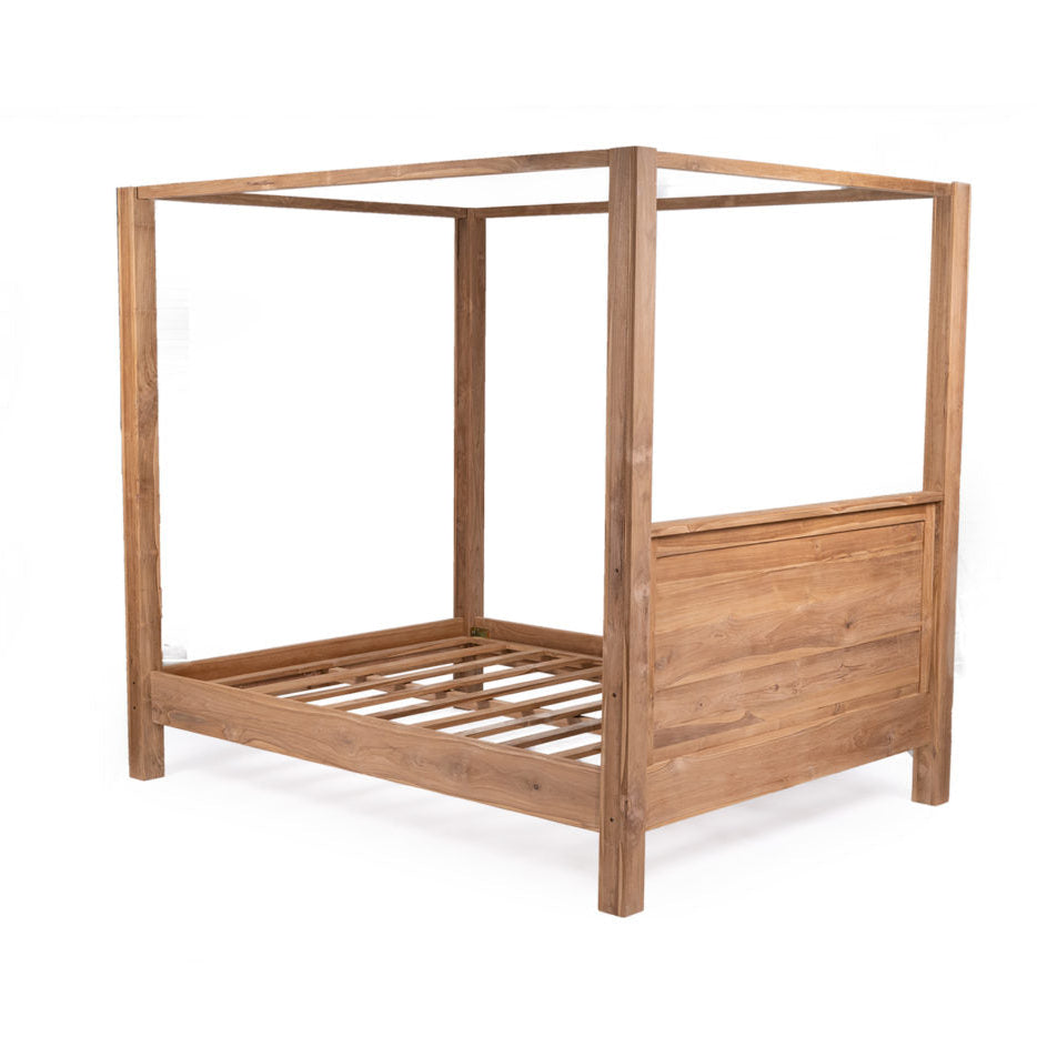 Elara Teak Four Post Bed - King - 1.94m