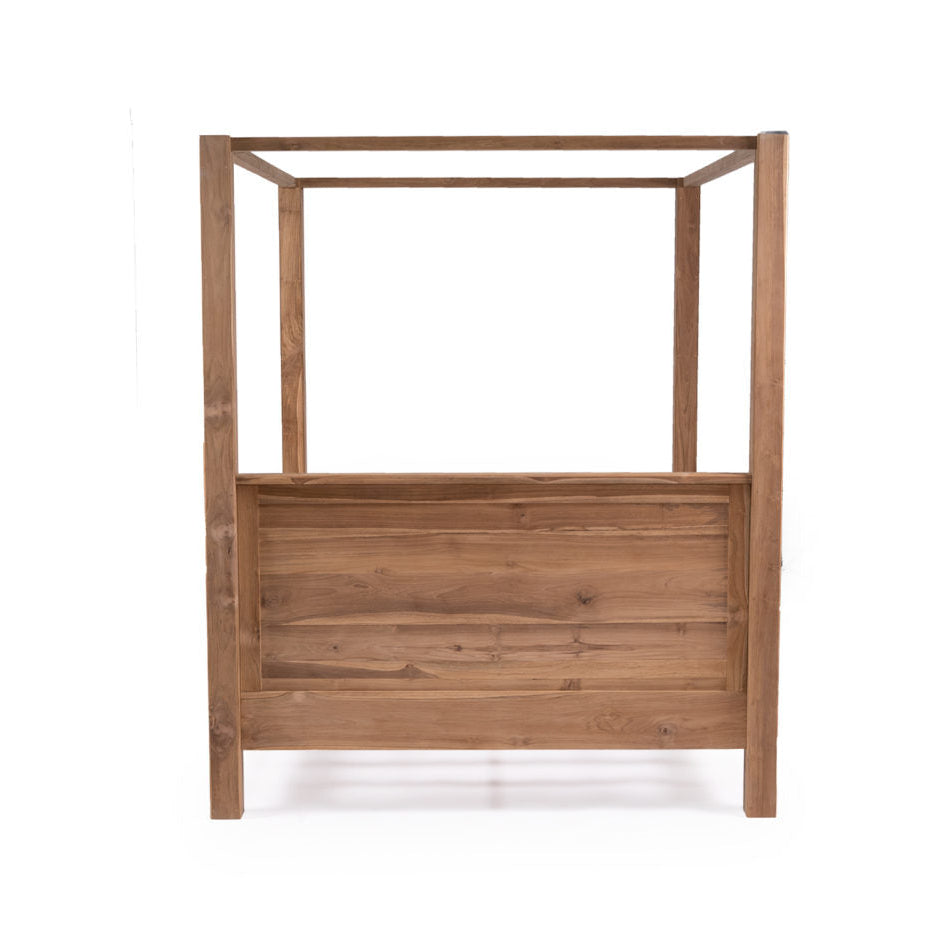 Elara Teak Four Post Bed - King - 1.94m