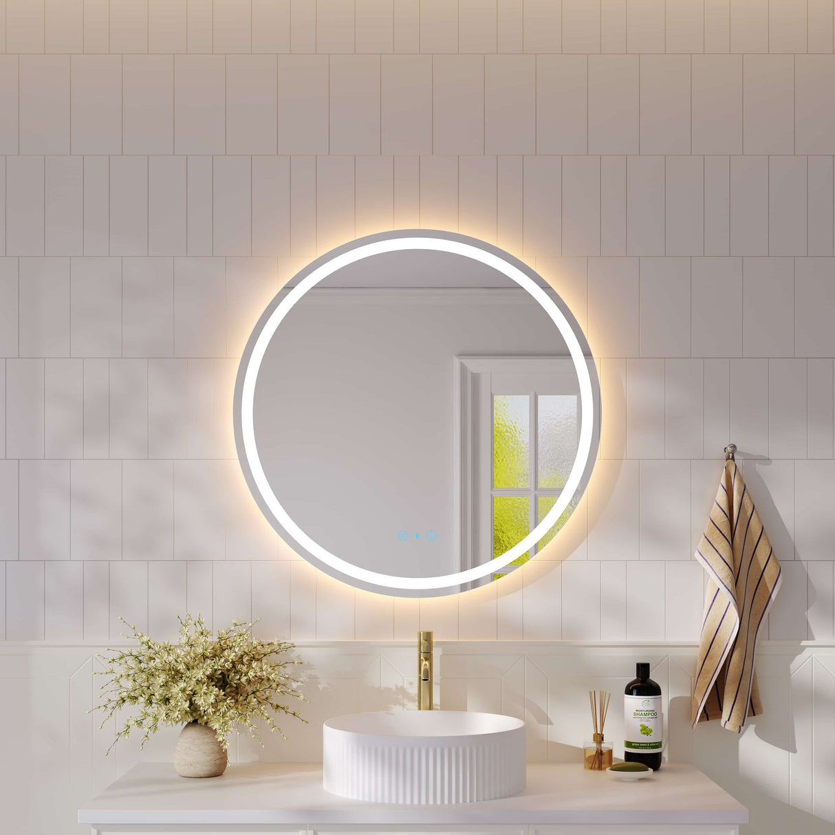 FREYA LED Round Frameless Mirror (600/ 750/ 900mm)