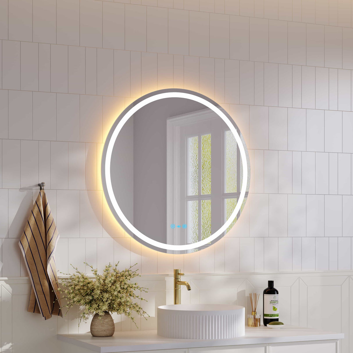 FREYA LED Round Frameless Mirror (600/ 750/ 900mm)