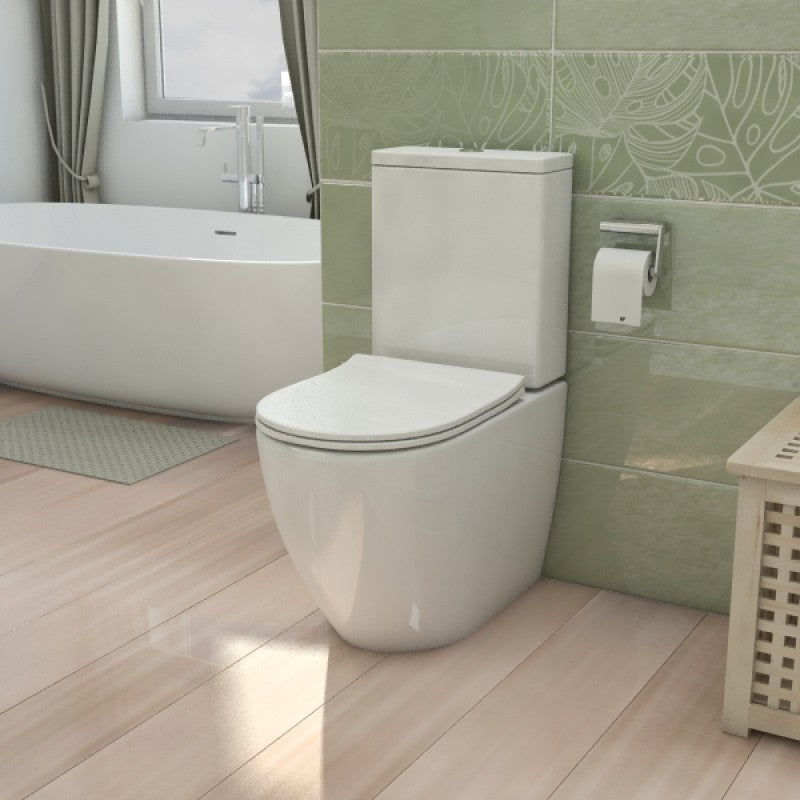 Alexander-R Rimless Nano-Glaze Toilet Suite (Gloss White)