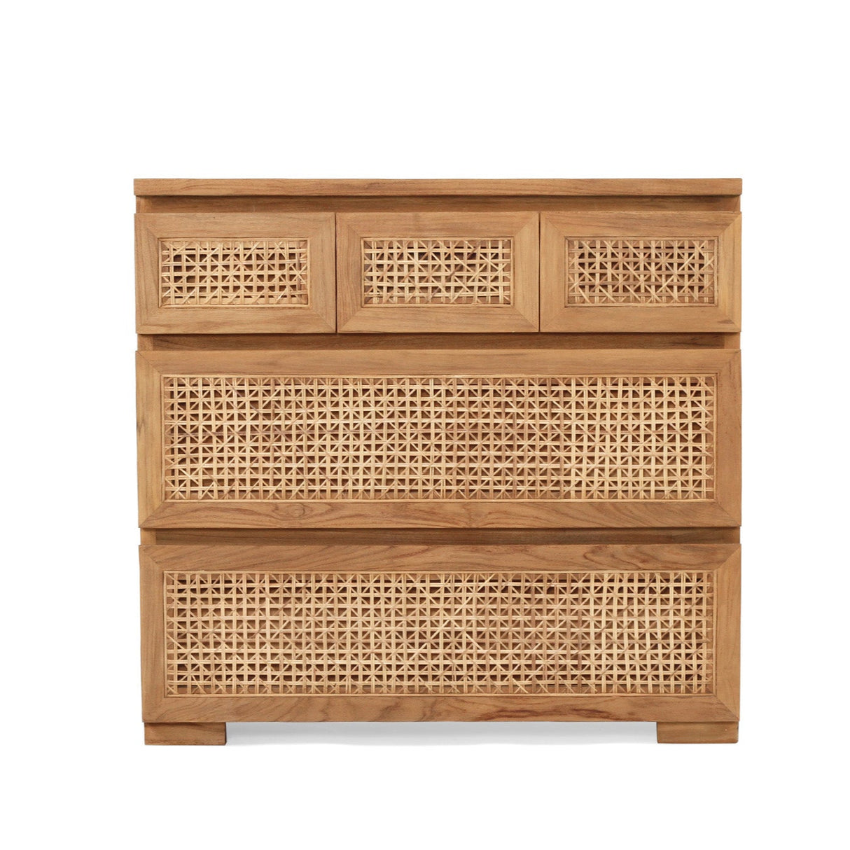 Fern Chest Of Teak Drawers – Five Drawer - 0.9m