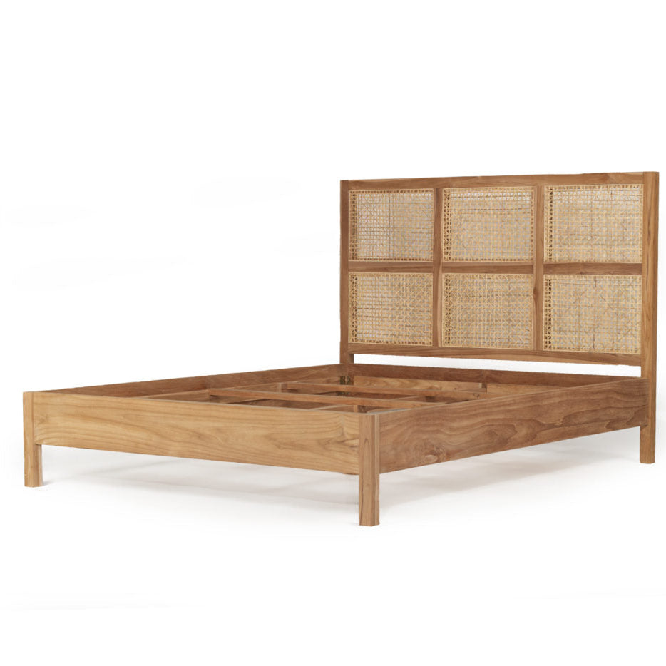 Fern Teak Bed - King Size - 1.95m