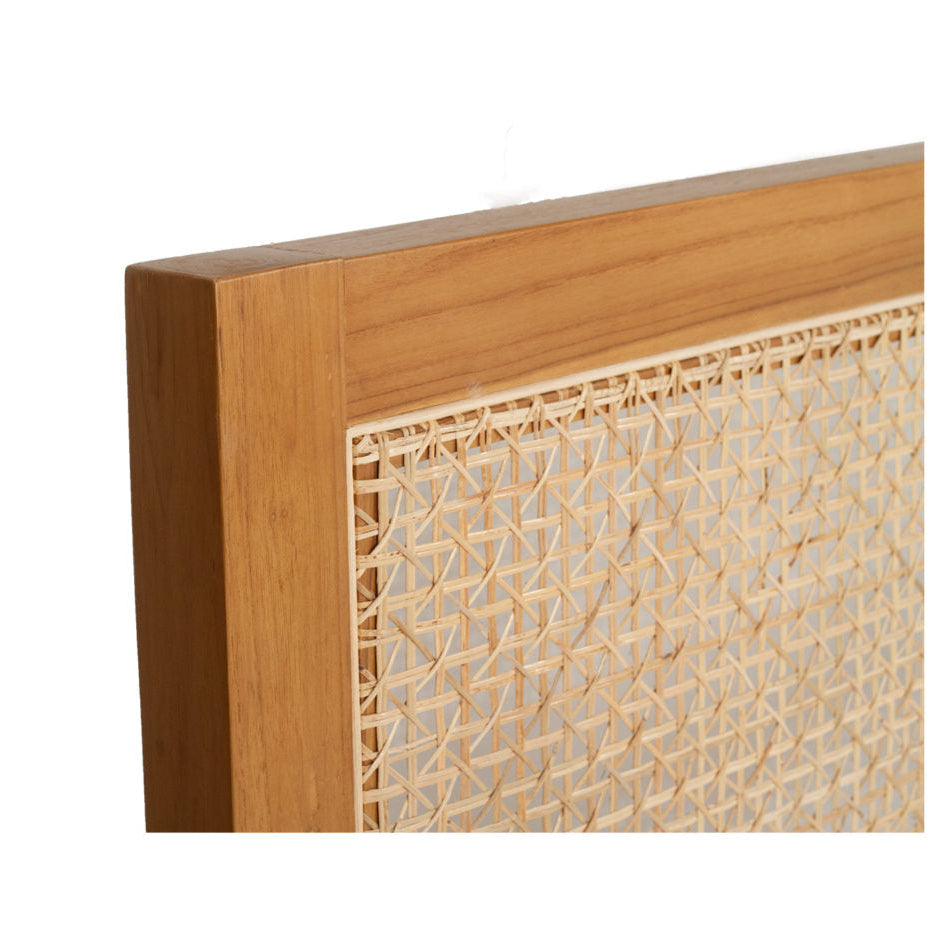 Fern Teak Bedhead - Queen - 1.55m