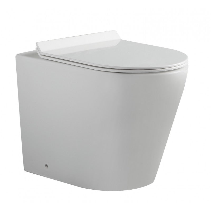 Flay-R Rimless Nano Glaze Wall Faced Toilet (Gloss White)