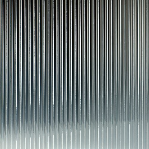 COVEY Frameless Walk-in Single Panel Curved Corner Fluted/ Narrowline Shower Screen