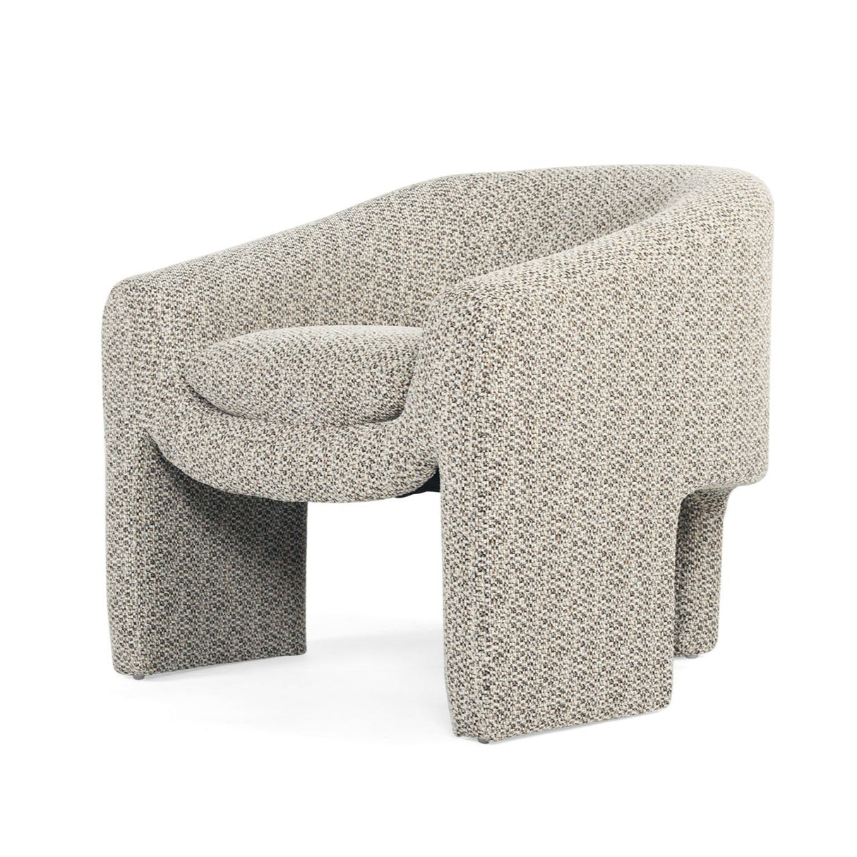 Freja Timber frame Armchair – Mottled Taupe