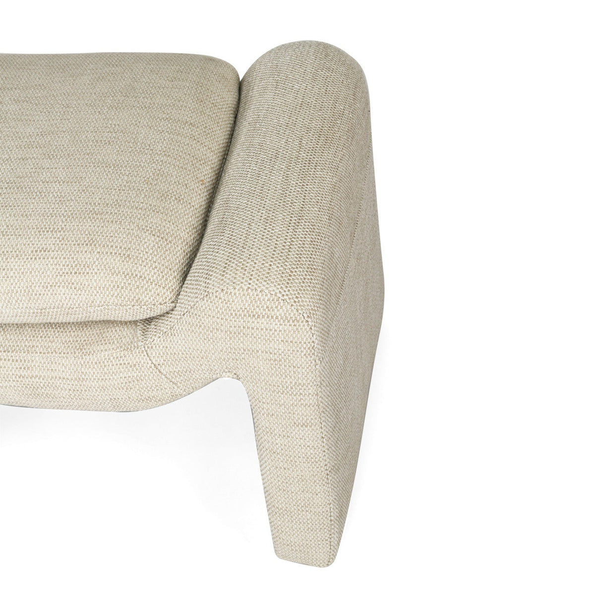 Freja Timber frame Ottoman – Linen