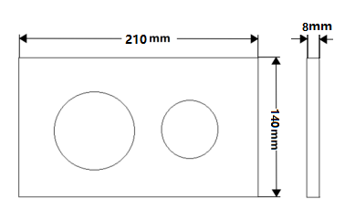 R&T Push Plate Matte Full Black