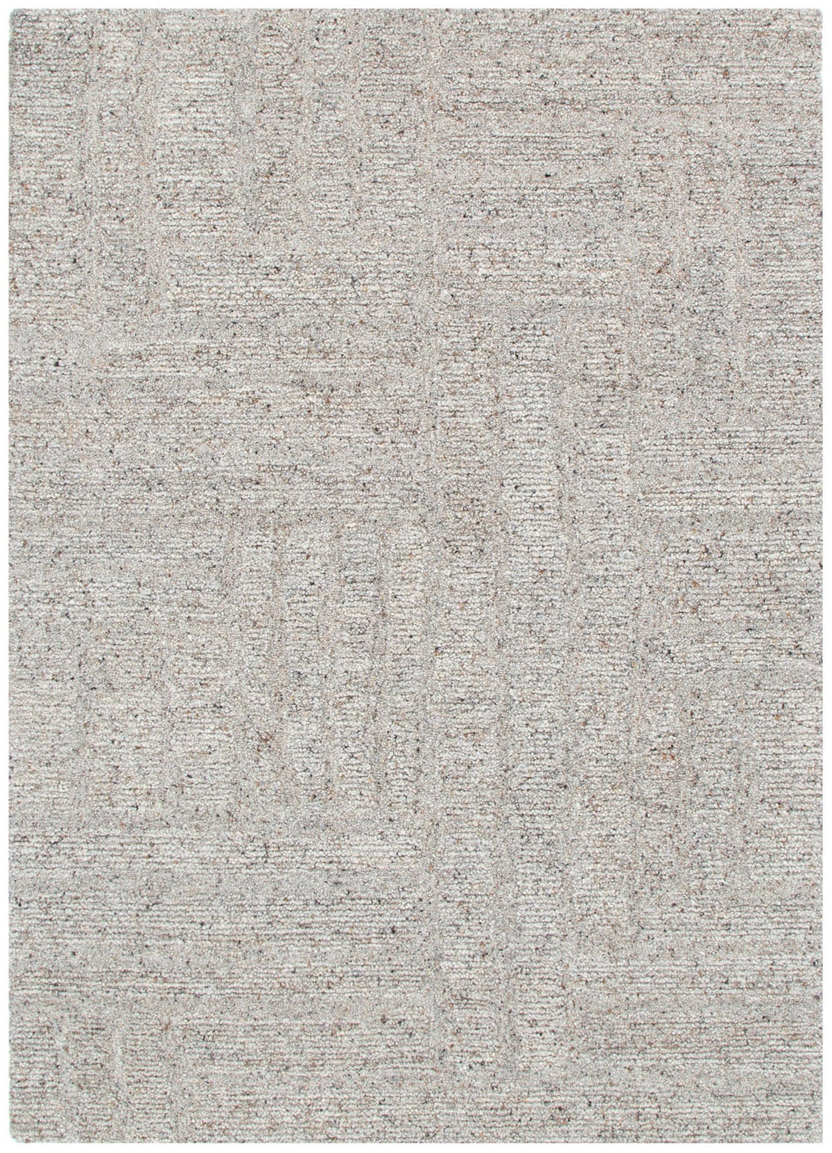 Seren Greige Modern Wool Rug