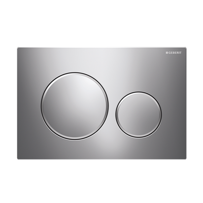 Geberit Sigma20 Flush Plate – Chrome Finish, Chrome Trim