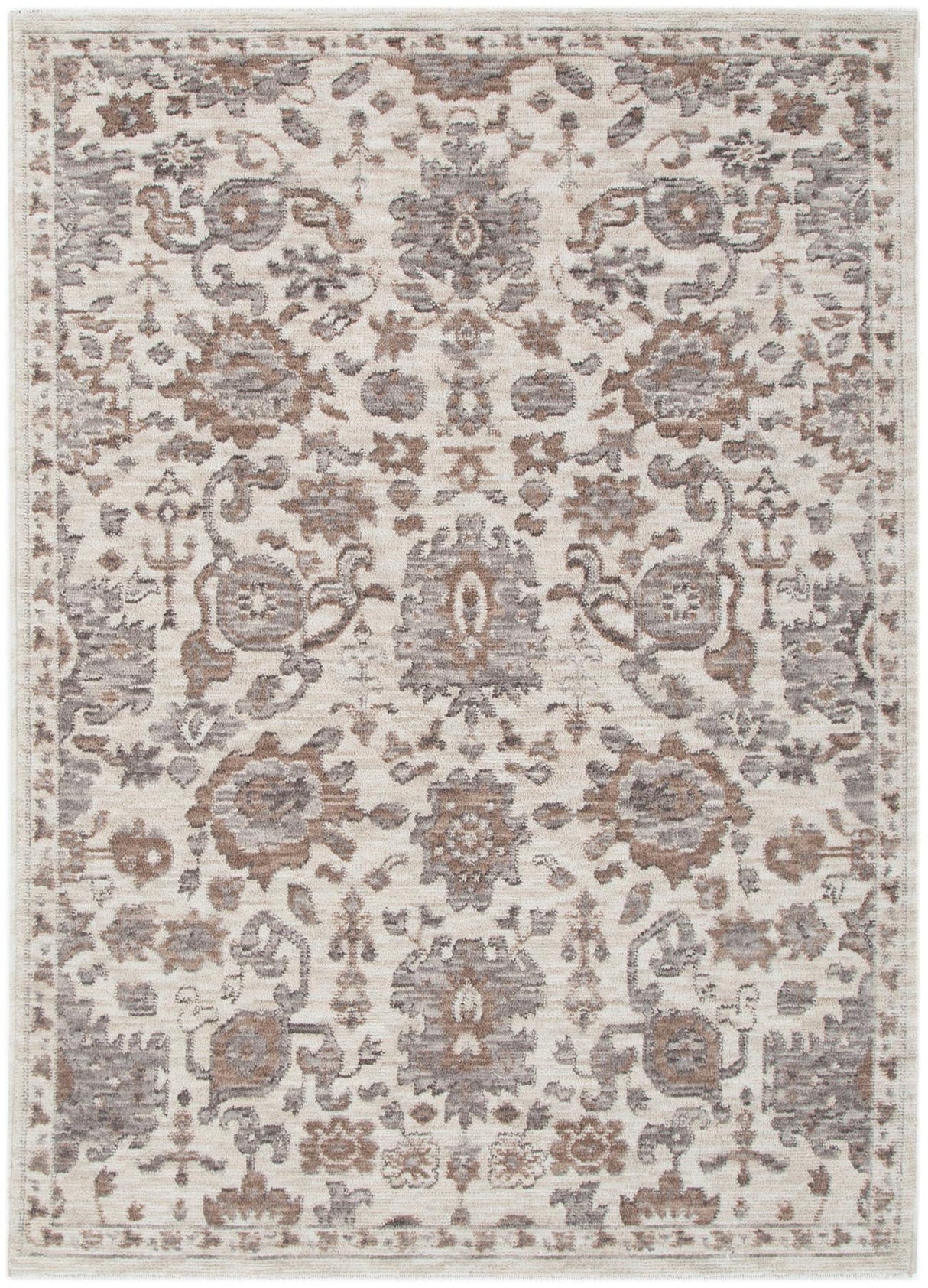 Horizon Grey Beige Traditional Rug H108