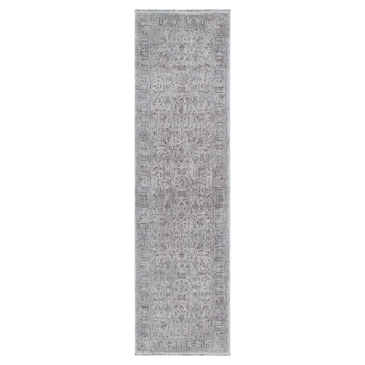 Heritage Distressed Border Grey Runner- H108