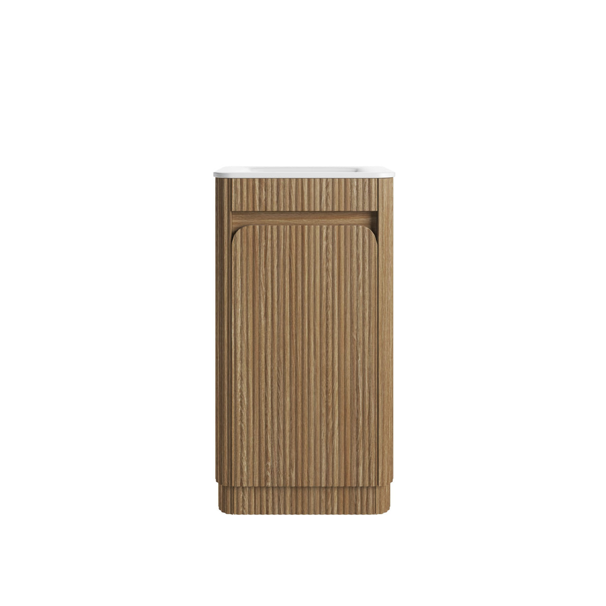 HARTELLE Mini Fluted Floor Standing Cabinet (Harvest Oak)