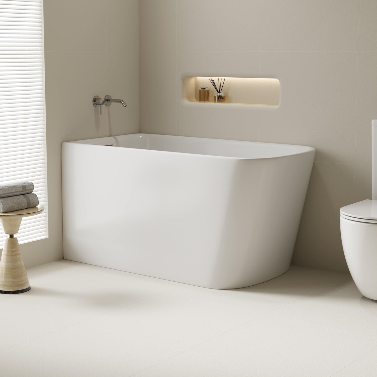 HARVARD Rectangular Corner Bathtub (Left Corner/Gloss White) (1000/1100/1300mm)
