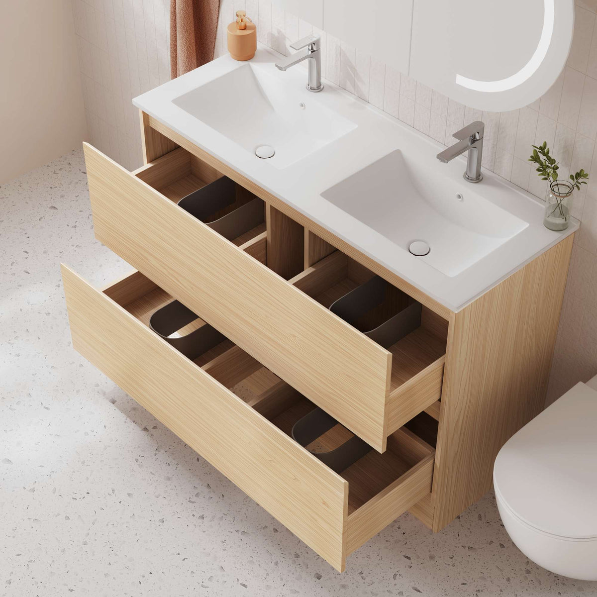 Hera Floor Standing Vanity-Tas Oak-600-750-900-1200-1500mm