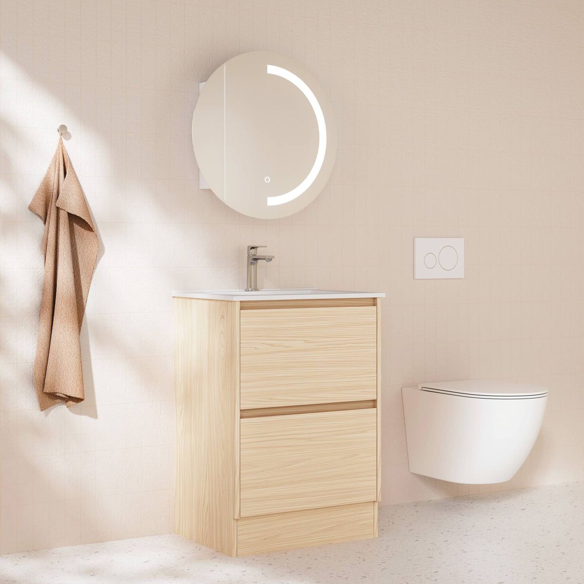 Hera Floor Standing Vanity-Tas Oak-600-750-900-1200-1500mm
