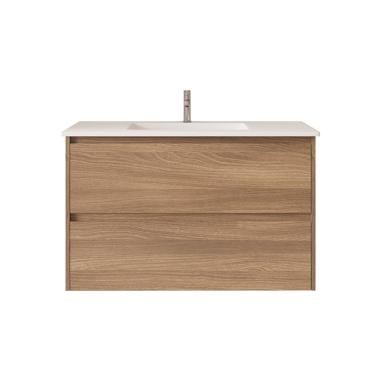 HERA MDF Wall Hung Vanity Cabinet Elegant Oak (All Sizes)