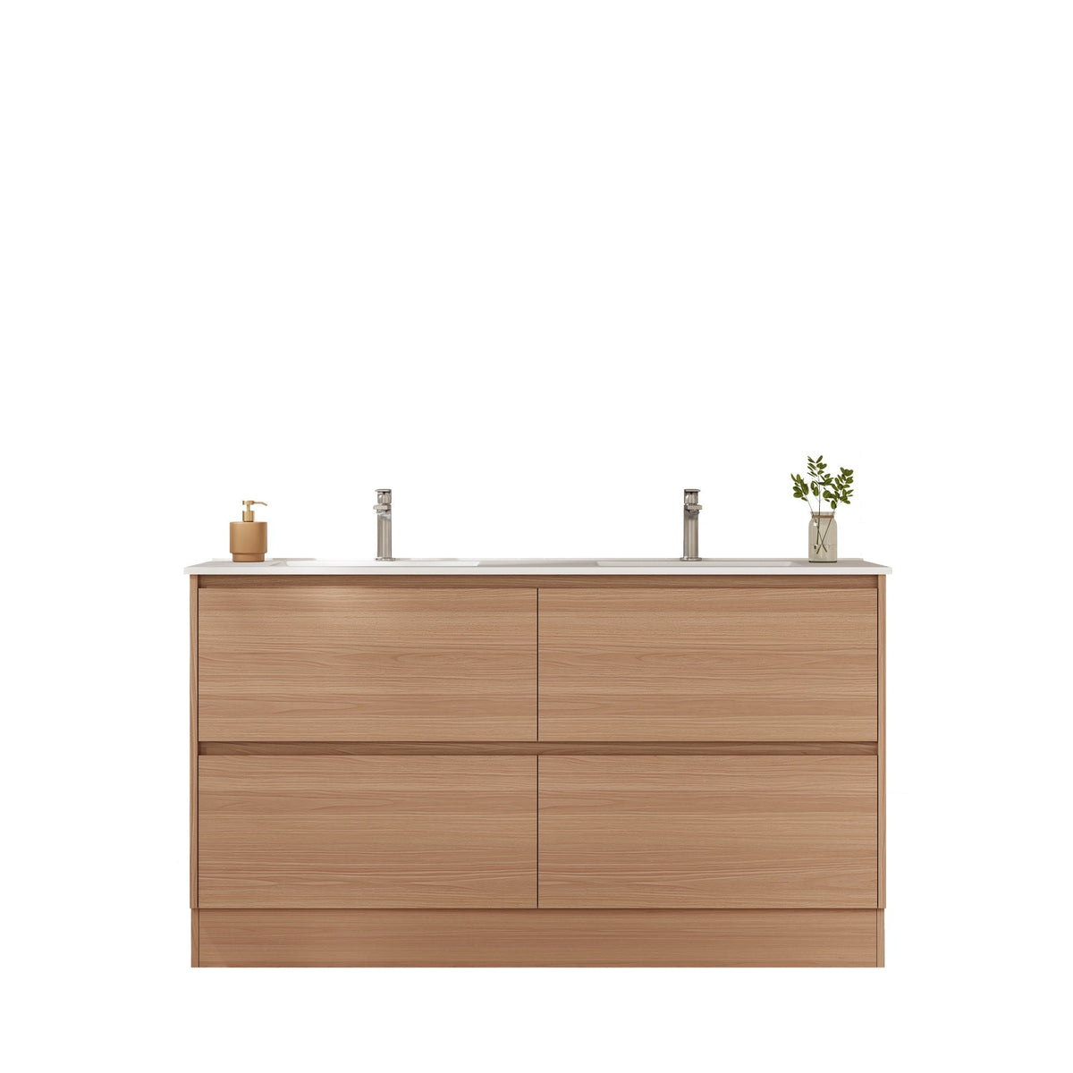 HERA Floor Standing Vanity Cabinet Elegant Oak
