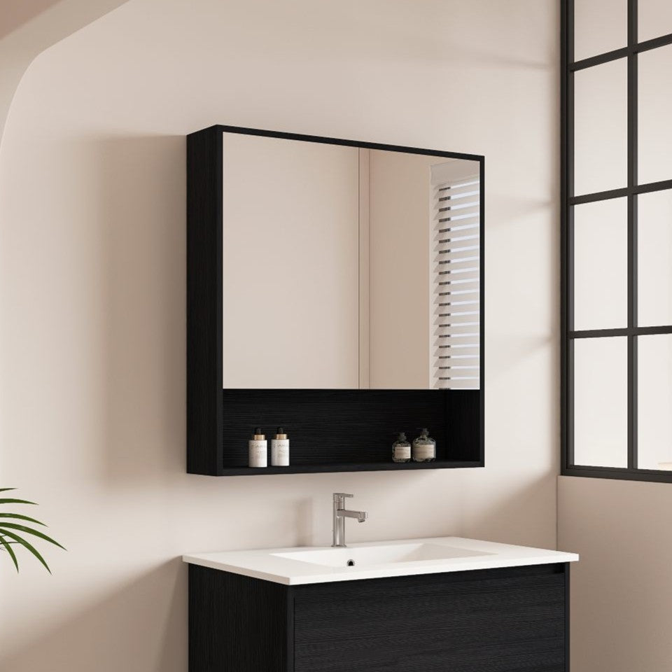 HERA Shaving Cabinet Black Oak