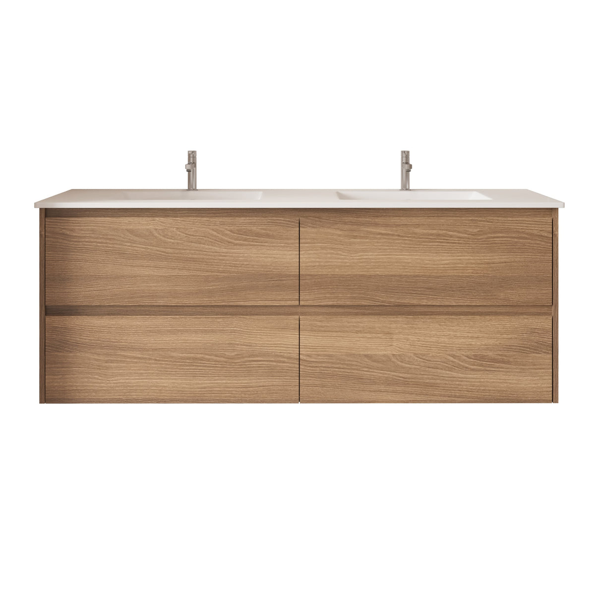 HERA MDF Wall Hung Vanity Cabinet Elegant Oak (All Sizes)