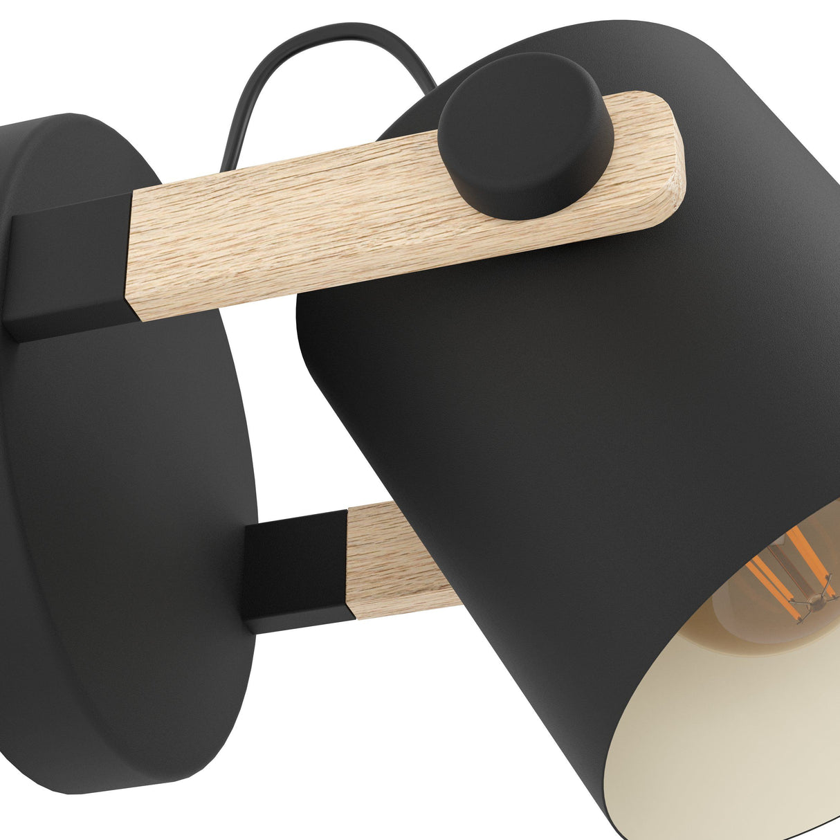 HORNWOOD Wall Light Steel Black