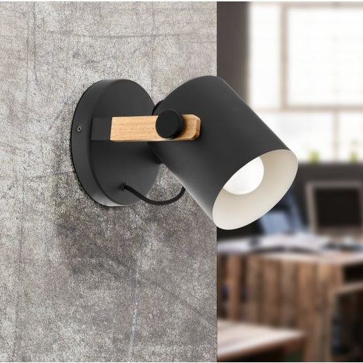 HORNWOOD Wall Light Steel Black