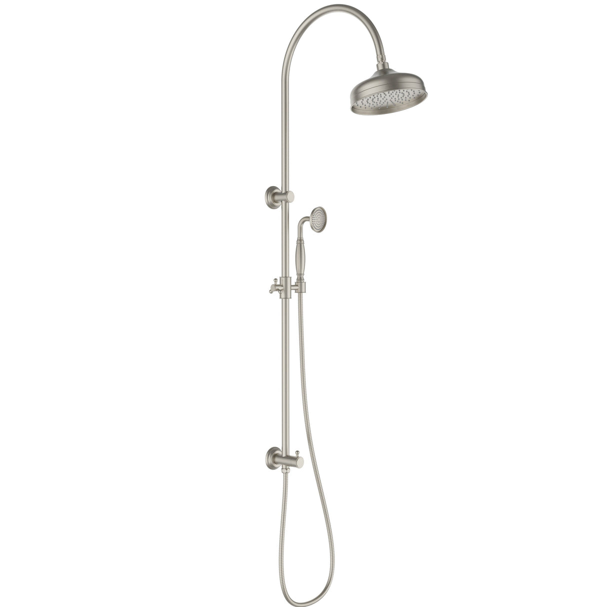 Clasico Combination Shower Set - Brushed Nickel