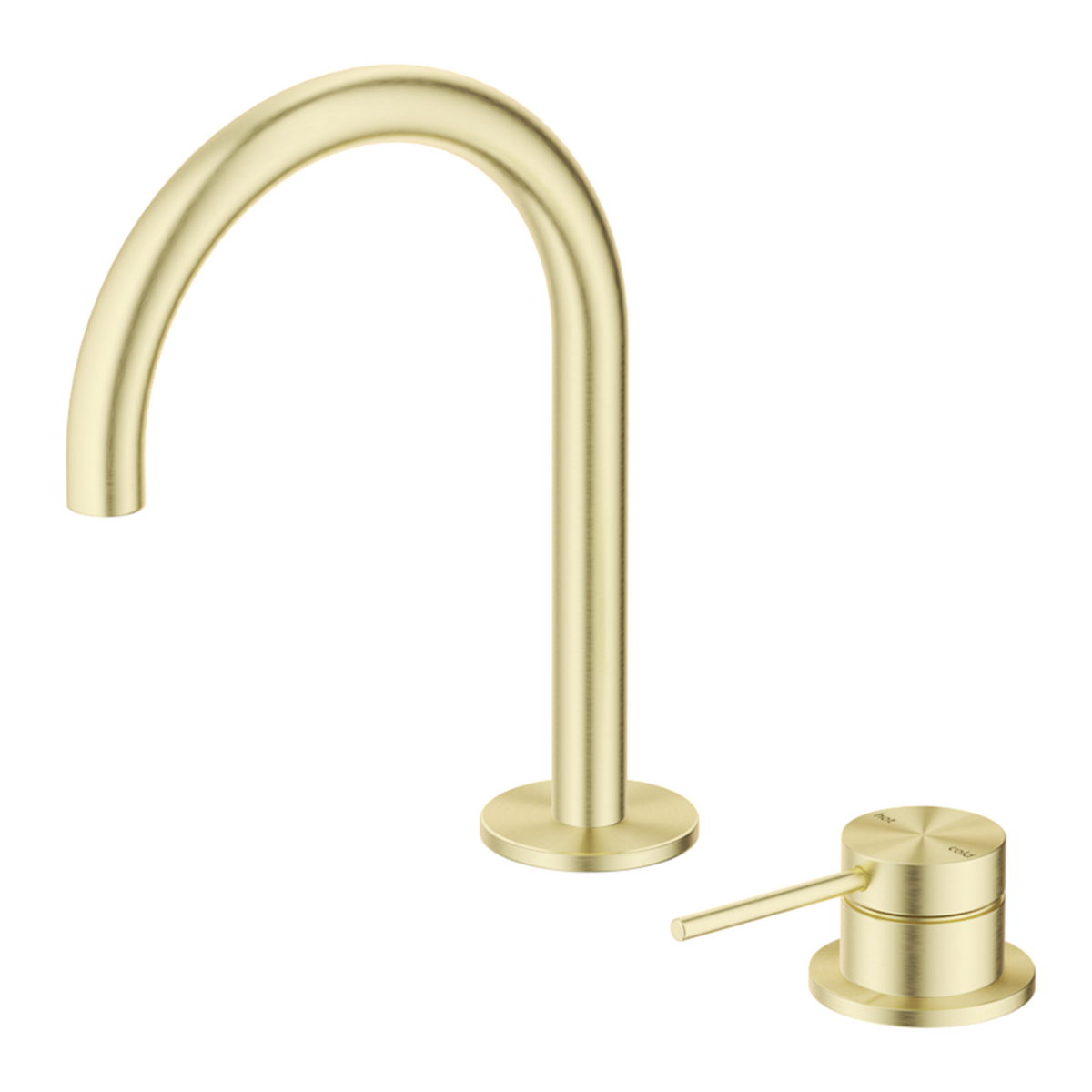 Mica Gooseneck Hob Basin Mixer Set