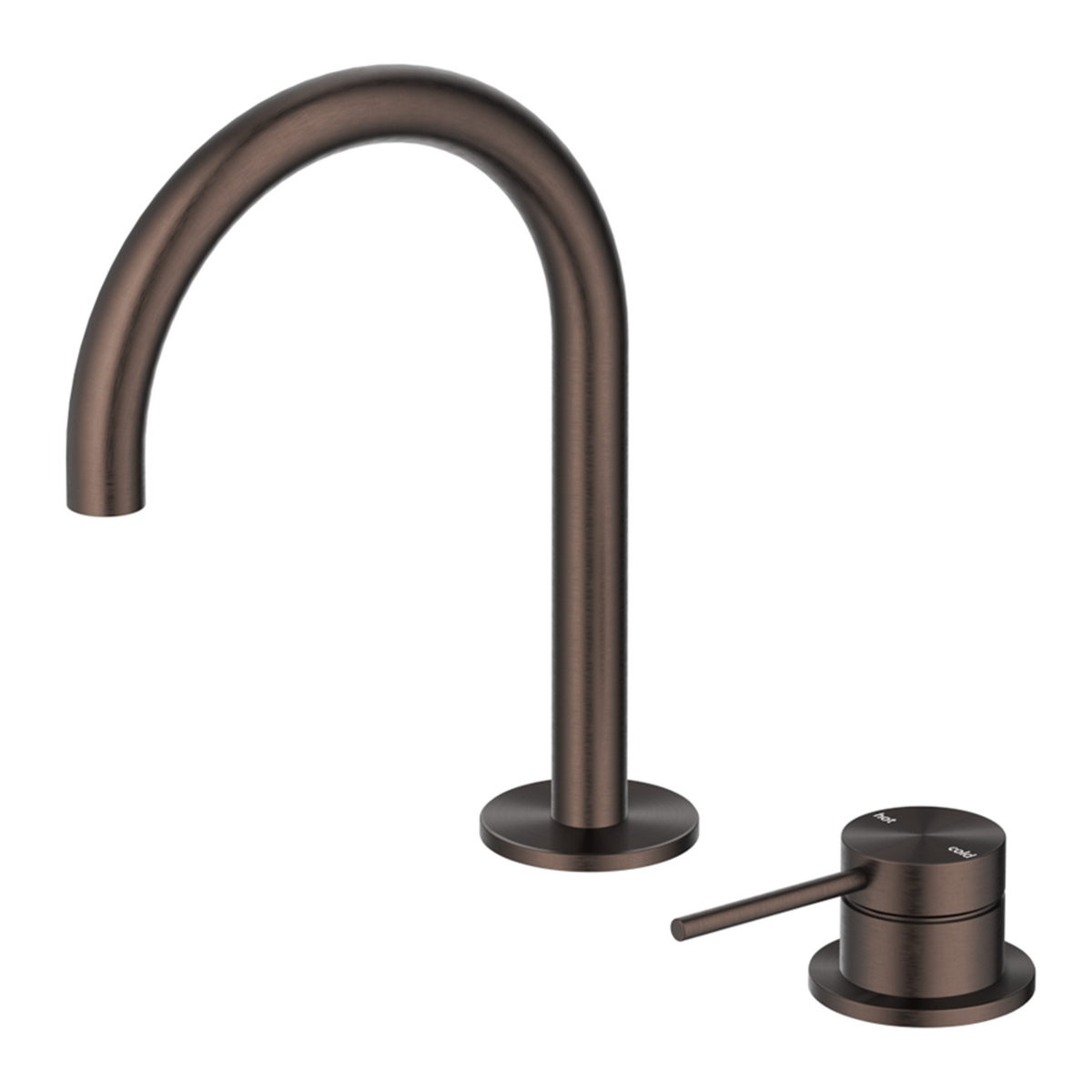 Mica Gooseneck Hob Basin Mixer Set