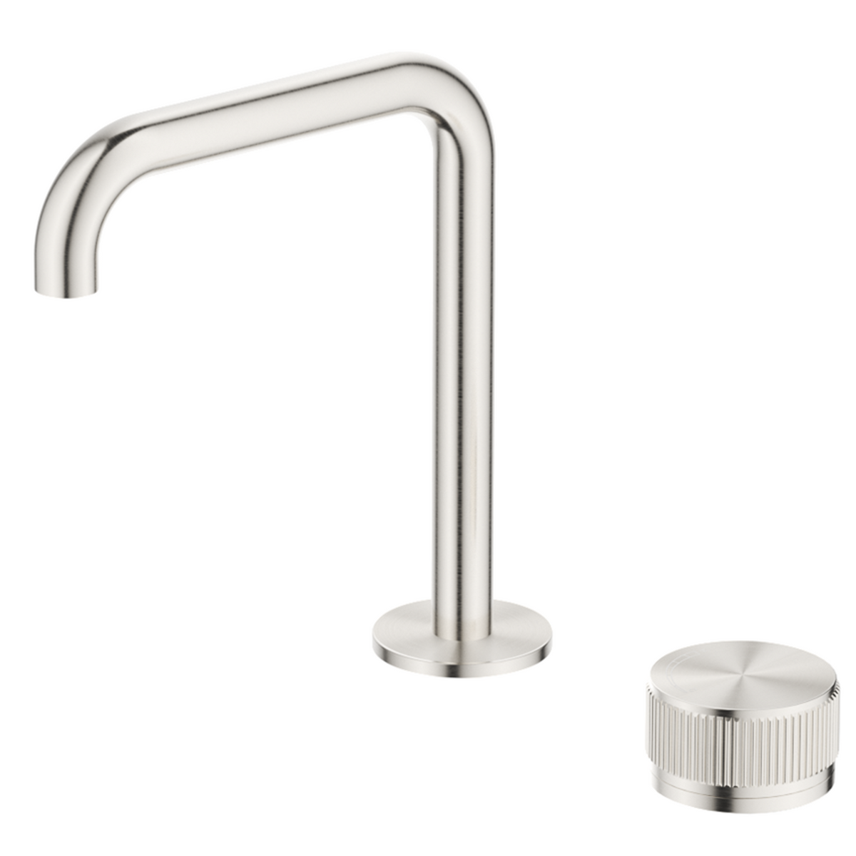 Mica Fluted Soft-Square Hob Basin Mixer Set