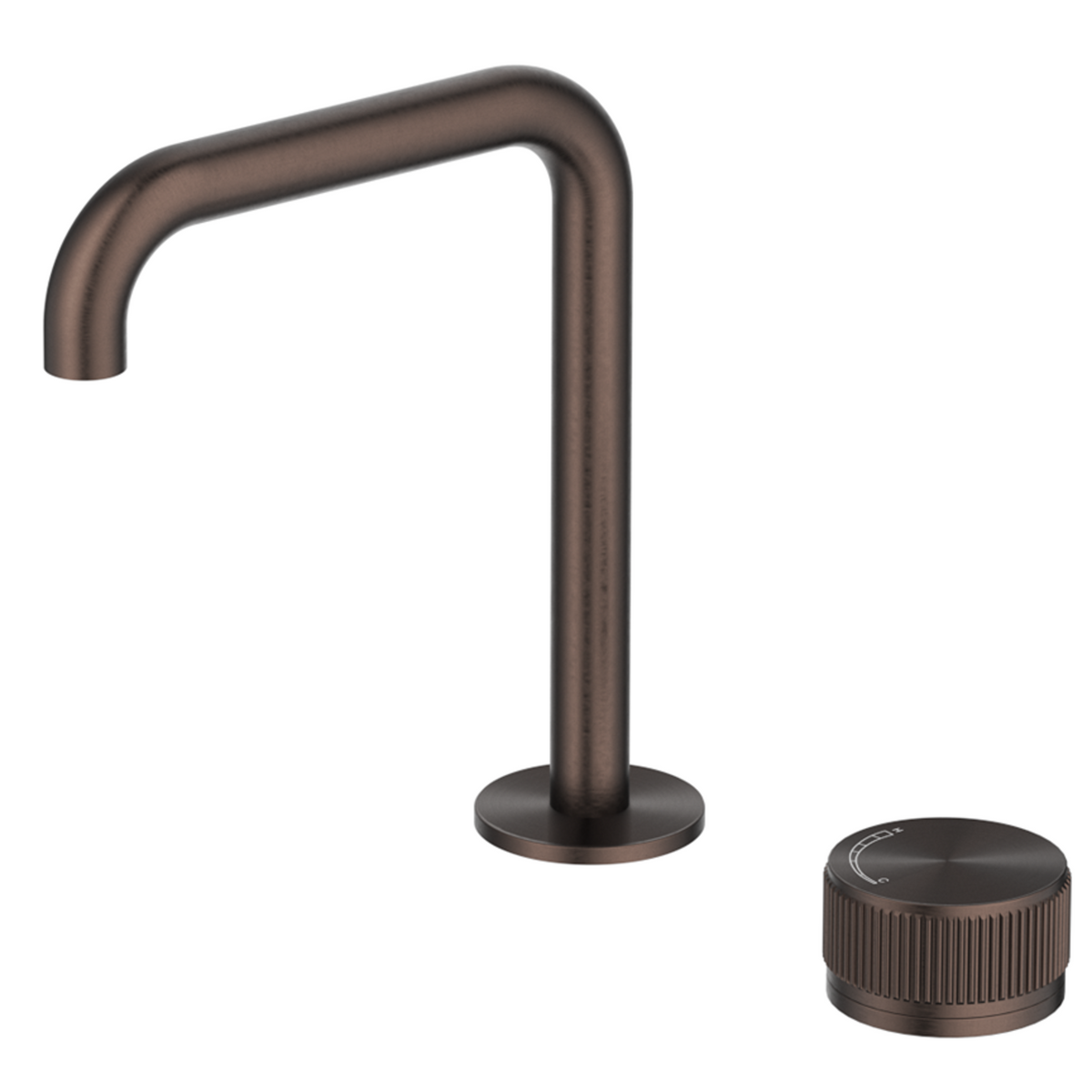 Mica Fluted Soft-Square Hob Basin Mixer Set