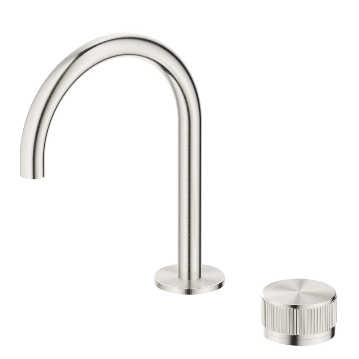 Mica Fluted Gooseneck Hob Basin Mixer Set