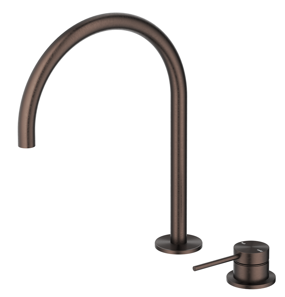 Mica Gooseneck Hob Sink/Basin Mixer Set