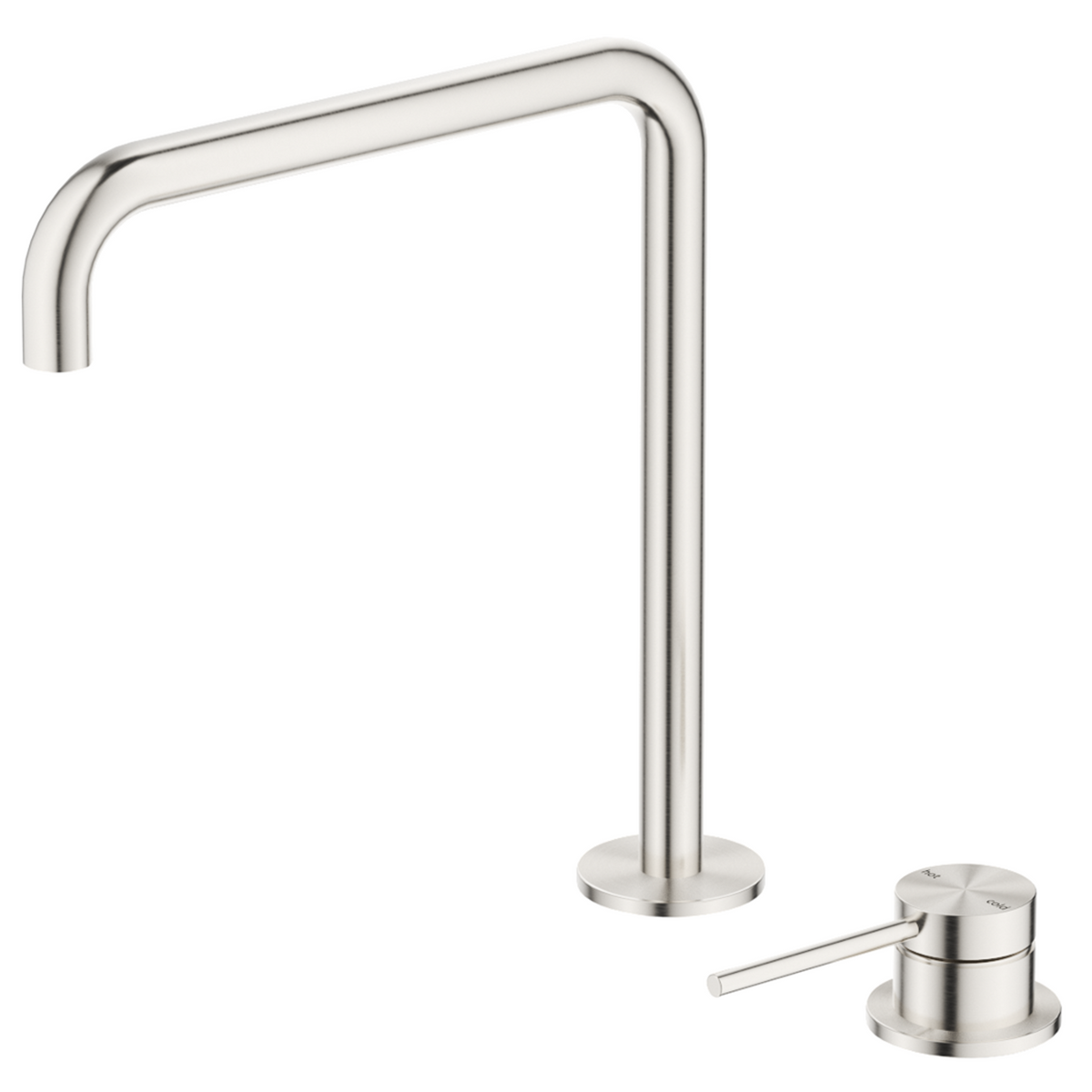 Mica soft-square hob sink/basin mixer set