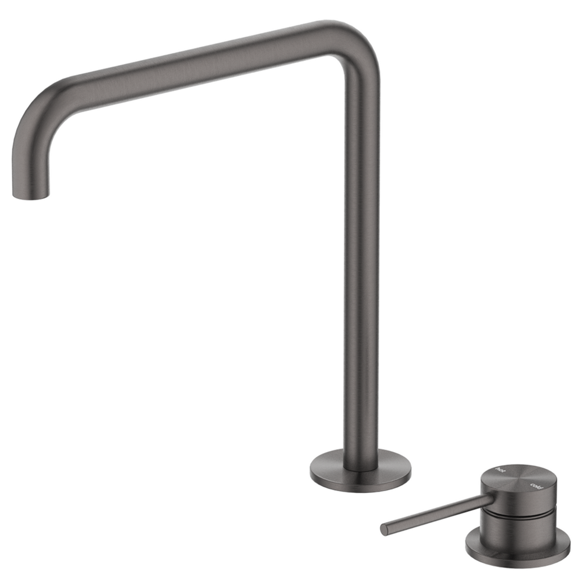 Mica soft-square hob sink/basin mixer set